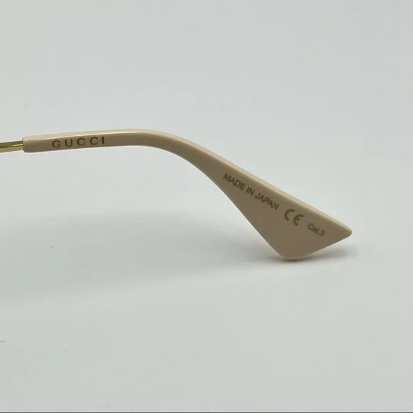 Gucci Sunglasses New Authentic Unisex Black Aviator Sunglasses